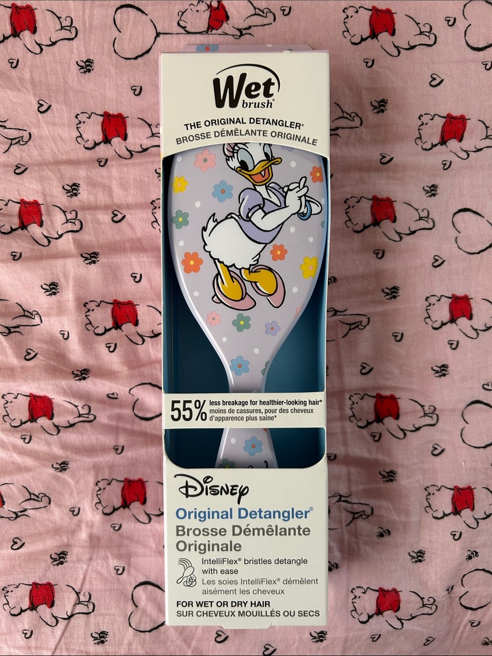 Wet Brush Disney Daisy Flower Pink Original Detangler